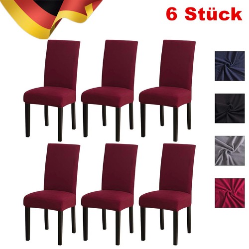 6er set stuhlhussen stretch - set,