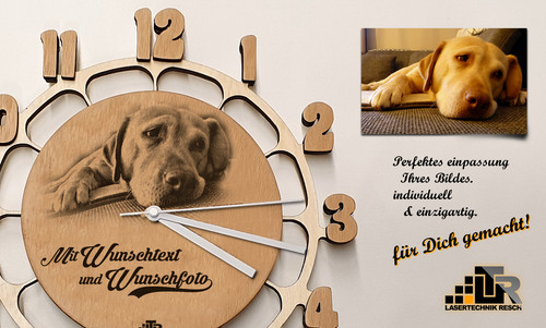 Uhr wanduhr holzuhr mit - wanduhr/holzuhr,