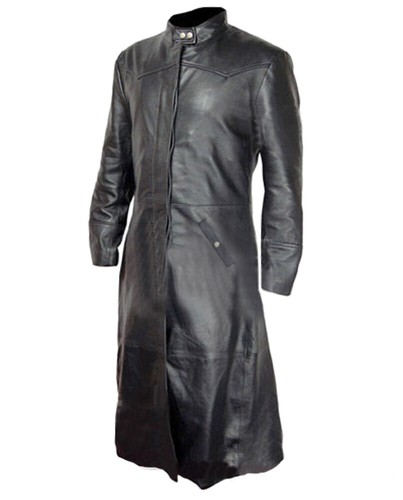 Langer trenchcoat herren echt - herren,