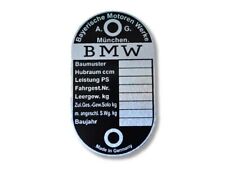 BMW Blanko Typenschild Schild