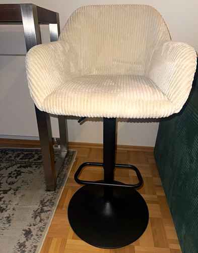 Barhocker cord beige drehbar - cord,
