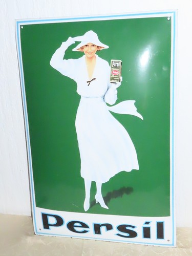 Emailschild persil weiße - ", persil"