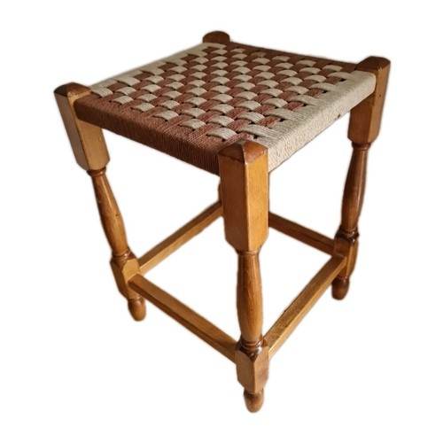 Vintage eichenhocker - vintage,