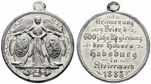 österreich medaille 1883 - 1883, graz