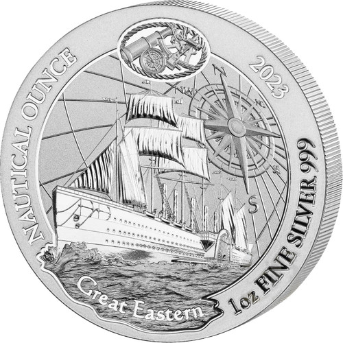 Unze silber ruanda nautical - 1,