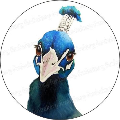 Pfau tortenaufleger muffin - pfau,