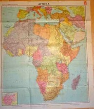 Alte Landkarte: Afrika Kolonien, 1940 Deutsches Reich, Velhagen & Klasing