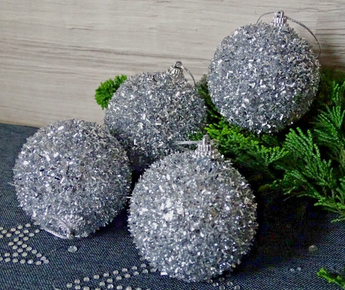 Christbaumkugeln silber - christbaumkugeln,