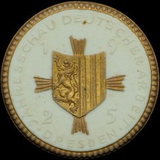 DRESDEN: Medaille 1925, Dekor. JAHRESSCHAU DEUTSCHER ARBEIT - WOHNUNG & SIEDLUNG
