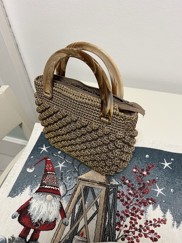 Tasche handarbeit gehäkelt - tasche,