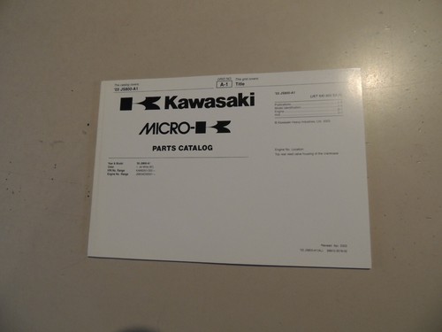 Parts catalog kawasaki - parts, ski