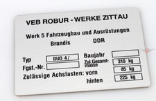 Simson DUO 4/ Rahmen Typ Schild