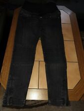 Umstandsjeans Gr. 40 Schwangerschaft Jeans Hose Schwarz
