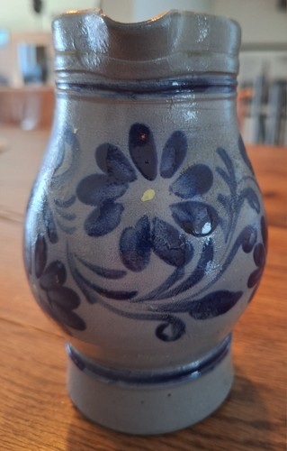 Blauer bembel mit muster - blauer,