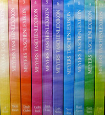 Meyers Taschen Lexikon in 10 Bänden. Mit vielen farbigen Darstellungen. 3960 S.