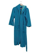 Morgenstern Bademantel Kinder 176 Türkis Komfortabel Kapuze