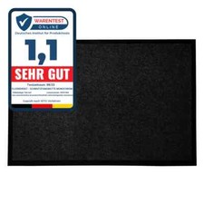 Schmutzfangmatte Türmatte Fußmatte Schmutzmatte Türvorleger MONOCHROM Schwarz