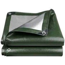 Abdeckplane wasserdicht PE Schutzplane UV stabil reißfest Plane Grün 320g/m²