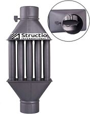 150 mm Abgaswärmetauscher Warmlufttauscher Rauchgaskühler Rauchrohr Ofenrohr 130