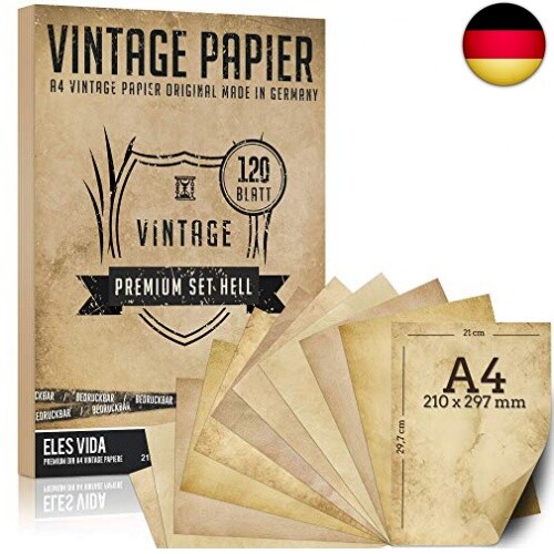 120 blatt altes papier - blatt,