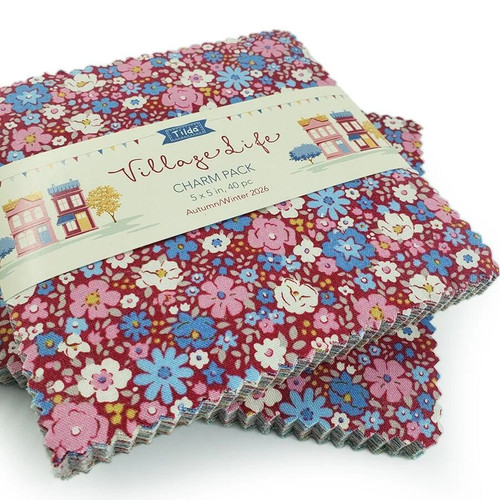 Tilda village life charm pack - tilda,