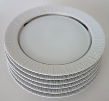 6 Kuchenteller Brotteller Thomas Arcta Platinrand Silberrand d 19 cm TOP