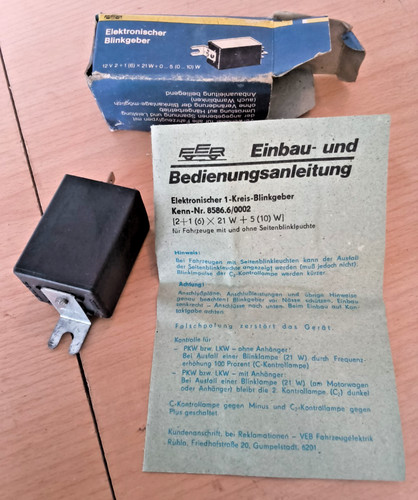 Ddr elektronischer blinkgeber - ddr,