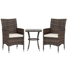 Outsunny rattan bistrogarnitur - rattan,