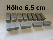 4 von 12 Couchfüße Sofafüße Holzbeine Möbelfüße Tischbeine Holzfüße H. 6,5 cm