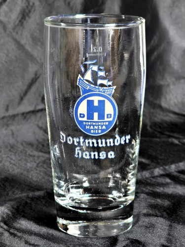 Dortmunder hansa bierglas 2 - dortmunder, 0,2