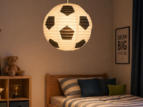 Lampion kugel fussball motiv - lampion,