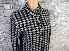 KENAR DAMEN KOCH WOLLE FREIZEIT TWEED STRICK JACKE JACKETT GRAU SCHWARZ 42