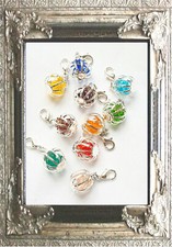 CHARM ANHÄNGER KUGEL ENGELSRUFER KLANGKUGEL 925er SILBER Karabiner ARMBAND+KETTE