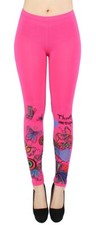 Bunt geblümte Damen Leggings