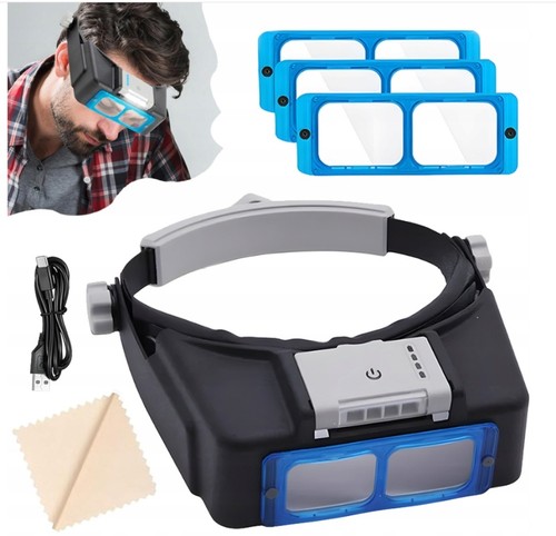 Stirnband lupe mit led licht - stirnband,