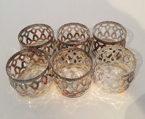 Serviettenringe versilbert - 6,