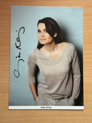 Anja kling autogrammkarte - anja,