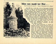Alles neu macht der Mai.. Frühjahrsputz in Berlin Tiergarten Tegelort von 1908