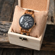 Luxus Holzuhr Holz Armbanduhr Herren Männeruhr handgefertigt Men Watch Geschenk