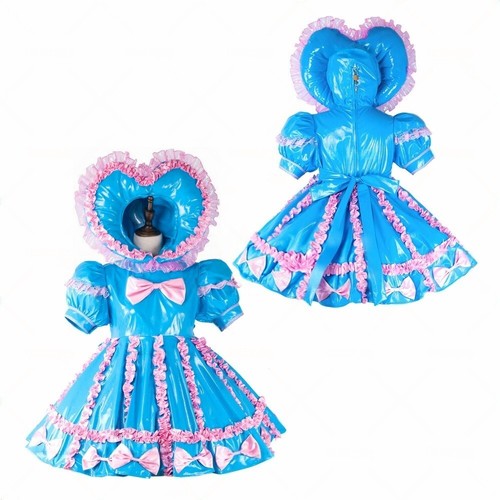 Girl sissy maid lockable blue - maid,