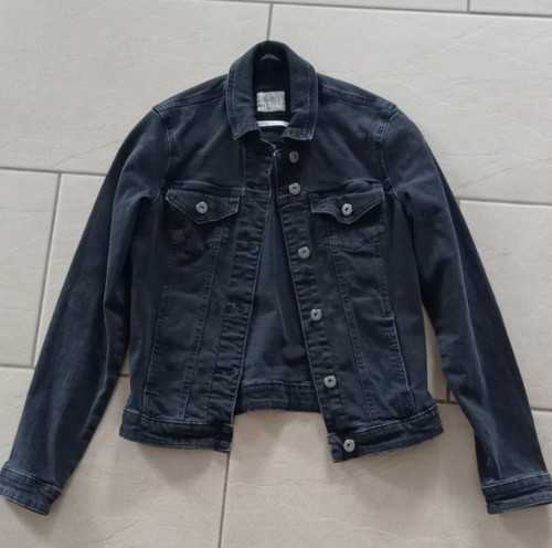 Jeansjacke schwarz oder - schwarz,