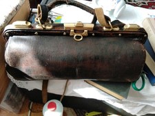 Arzttasche Leder Vintage, Arztkoffer, Hebammentasche