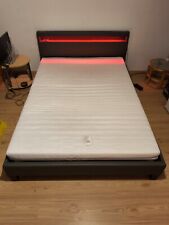 Foton Bett 180x200 Metalramen Mit Latten Rost Steck Bar. Beleuchtet,Mit Matratze
