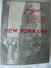 ungetr. edle FOGAL New York 099, noir, Gr. L, 20den crêpe fin
