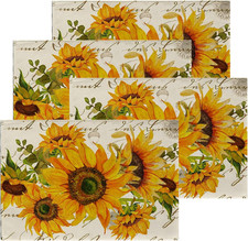 Platzdeckchen Stoff, 4er Set