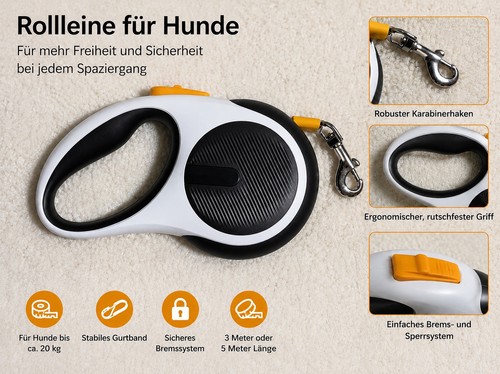 Ausziehbare hundeleine 5m - ausziehbare, /
