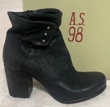 A.S.98 Airstep Boots, schwarze Stiefelette, Größe 40, Herbst/Winter, Steampunk