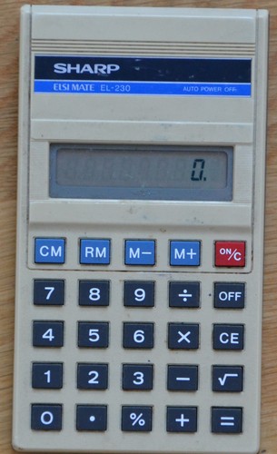 Sharp taschenrechner vintage - taschenrechner,