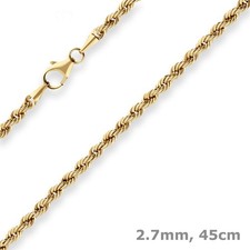 2,8mm Kordelkette Goldkette