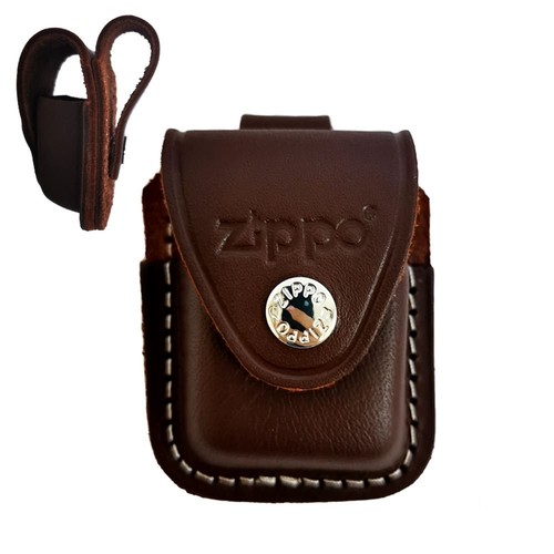 Zippo ledertasche braun mit - braun,